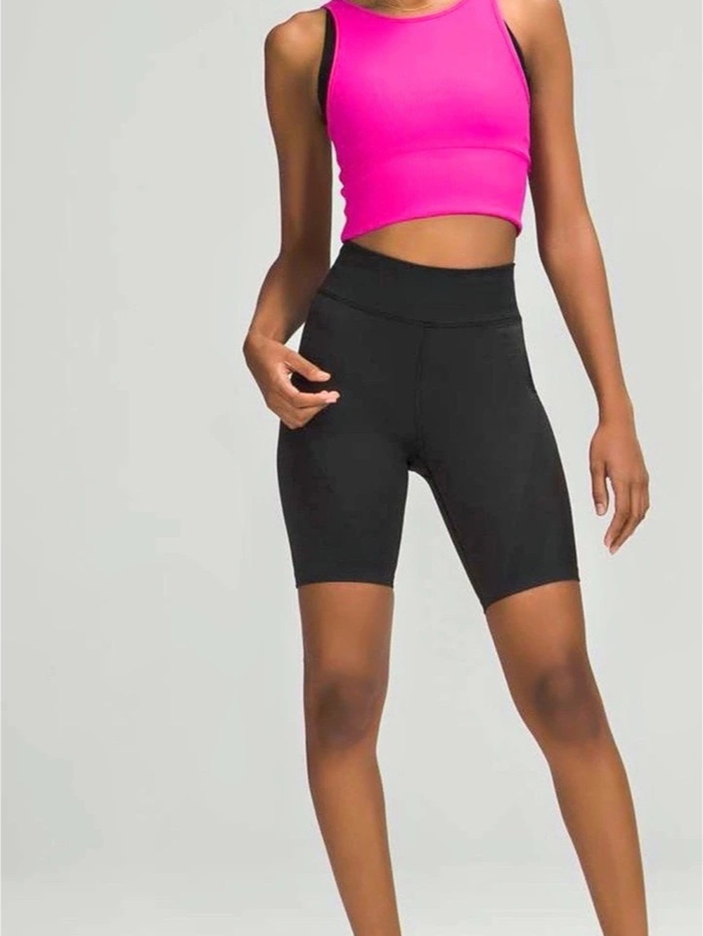 lululemon Base Pace High-Rise Short 8" *Ribbed Nulux Black